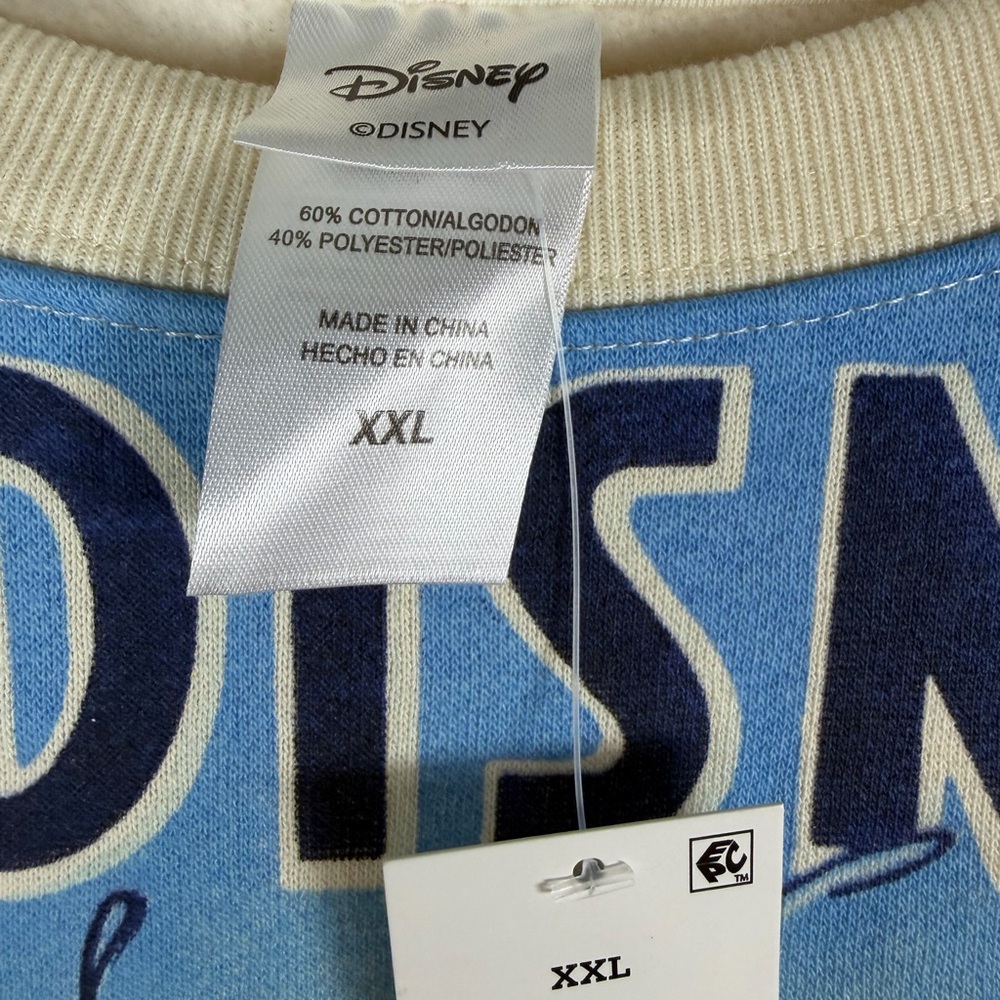 Walt Disney Men's Goofy Fleece Crewneck Sweatshirt, XXL - Beige - Picture 5 of 8